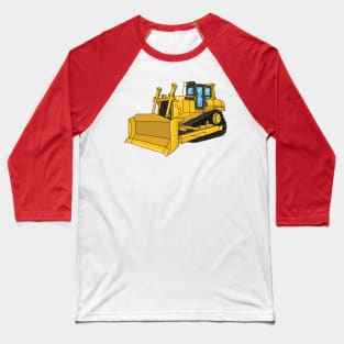 Bulldozer cartoon illustration Baseball T-Shirt